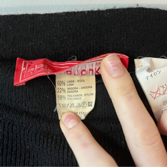 Alain Manoukian Vintage Drop Waist Wool Blend Ruffle Skirt - Picture 3 of 8